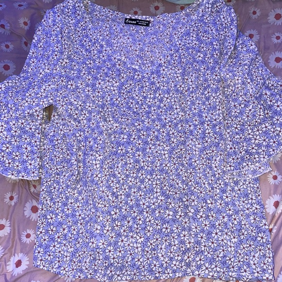 Sason lavender flower blouse - Picture 1 of 4